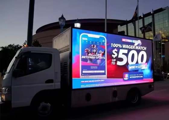 Wynajem samochodu ciężarowego w pełnym kolorze P2.6 Wnętrze LED Screen Wynajem Stadion HD