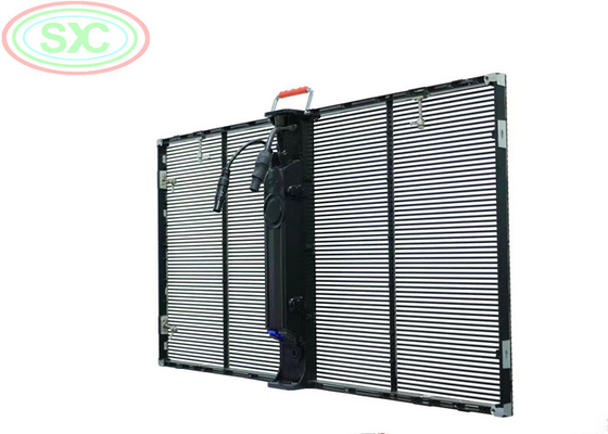 Wisiające ekrany LED przezroczysty wyświetlacz LED 1000*500MM, regulowana jasność