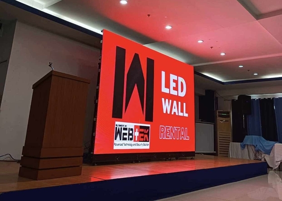 Twarz scena wydarzenia 500*1000mm P3.91 LED Video Display Screen z 1000cd/m2 Jasność i R 625-630nm LED Parameter