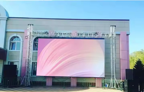 Zastosowanie na zewnątrz Ultra Slim Steel Cabinets P8 LED Rental Billboards z jasnością 8500 Nits i gęstością pikseli 15625 kropek/m2