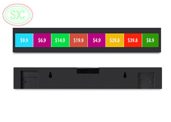 Drobny rastrowy pełnokolorowy ekran półkowy LED P1.875 900x60mm 800cd/m² Wyświetlacz wewnętrzny