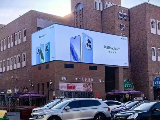 Wysoka rozdzielczość zewnętrzny p10 pełnokolorowy wyświetlacz LED o stabilnej wydajności dla sygnału telewizyjnego 10 mm Pixel Pitch 7000 cd/m2 Jasność 16.7 milionów kolorów IP65/IP54 Ochrona 800W/m2 Maksymalna moc