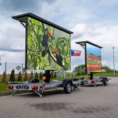 Wysoka jasność P5 P6 pełnokolorowy ekran ścienny LED z tylnego okna autobusu do wyświetlania reklamowego na zewnątrz