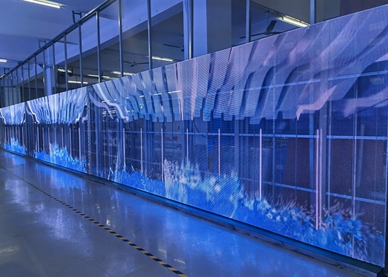 Wysokiej przejrzystości Led Transparent Display P 2.5 Full Color Outdoor Transparent Led Screen Glass Led Display