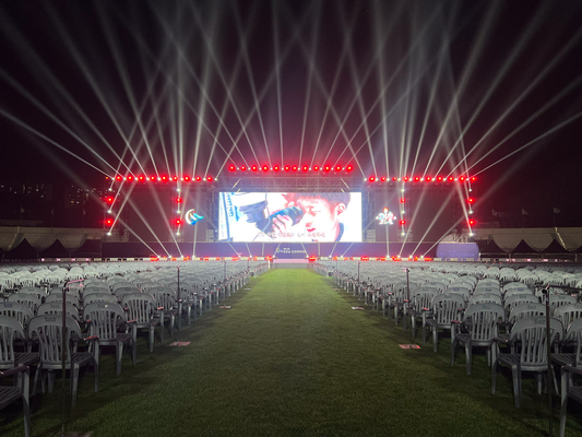 Łatwe do podłączenia i odinstalowania zewnętrzny pełnobarwny wyświetlacz LED do reklamy Multi-Media Stadion Stage Rental Show i więcej