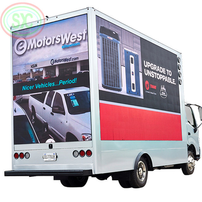 5000-8000 Nits Jasność Mobilna ciężarówka LED Display 60Hz Frame Rate IP65 Rating i 2727 Rozmiar lampy dla wysokiej częstotliwości odświeżania