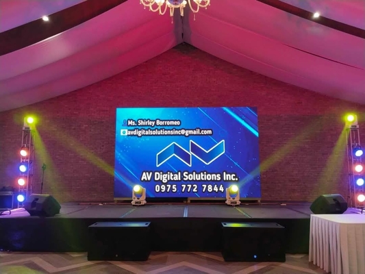 768 x 768 mm Panel LED w pełnym kolorze RGB w pomieszczeniach z modułem Rozmiar 192 mm x 192 mm