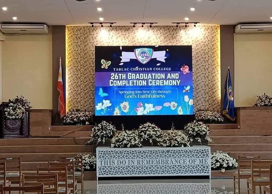 Stała instalacja Żelazna skrzynka LED Ściana wideo HD P2.5 Wewnętrzny ekran LED Wyświetlacz SMD led ściana wideo