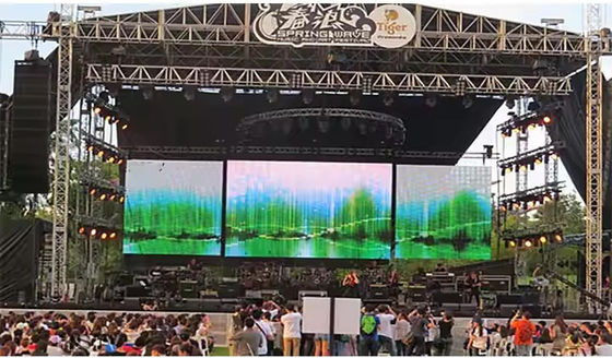 P4 Wewnętrzny aluminiowy panel HD Wodoodporny SMD LED Ekran Reklamowy 1R1G1B Wynajem ekranu wideo LED