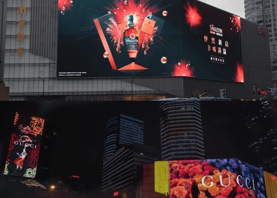 Epistar Chip Outdoor Full Color Led Screen, P3-P10 Led Outdoor Display Board