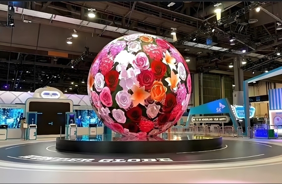Centrum handlowe / wydarzenia wodoodporny ekran IP43 Sphere LED z certyfikatami FCC dla potrzeb zakupowych i wydarzeń