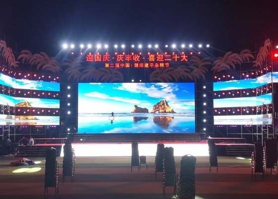 Ultracienkie wynajem zewnętrzny ekran LED Video Wall 25mm Pixel Pitch