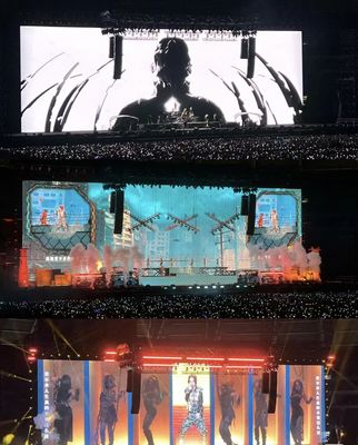 1R1G1B Blokada wnętrza 160000 pikseli/m2 P2.5 LED Digital Screen led billboard