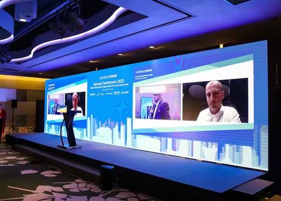 P4 W pełni kolorowy ekran ścienny wideo LED w pomieszczeniach 80*40 Moduł rozdzielczości Billedy reklamowe