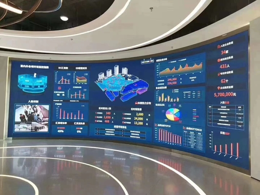 Wynajem LED billboardy Ekran wnętrza Jasność 800cd Video Vivid Epistar 4mm Pixel Pitch