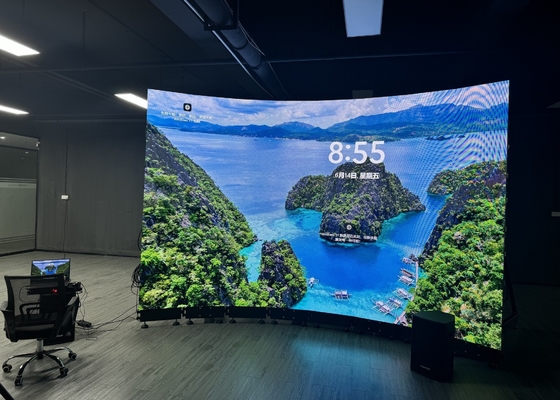 Wynajem LED billboardy Ekran wnętrza Jasność 800cd Video Vivid Epistar 4mm Pixel Pitch