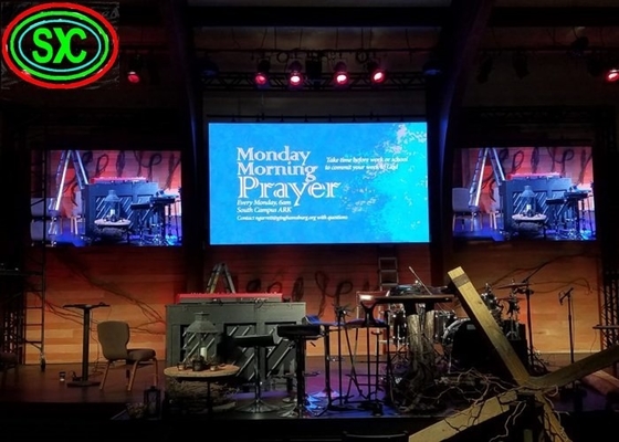 P0.9 P2.5 P2.6 Indoor LED Rental Screen / Full HD LED Video Display With Pixel Density Of 62,500 Square Meters
