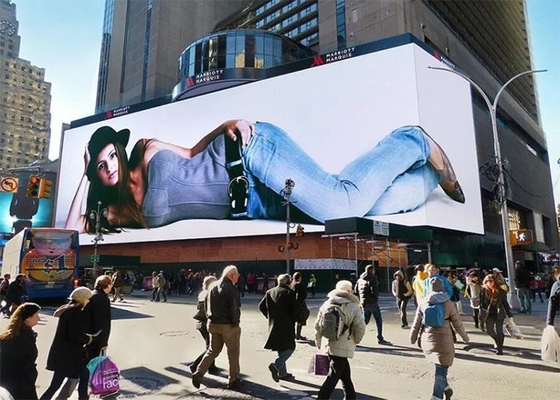 Wydrukowany aluminium ekran sceniczny zewnętrzny wodoodporny Duża reklama cyfrowa 10 mm uliczne billboardy LED