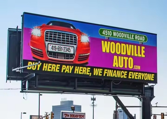 P8 LED billboard, wysokiej rozdzielczości plenerowe kolorowe billboardy LED oszczędne energię