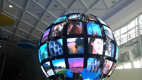 Wideo/tekst/obraz wyświetlacz Sfera Ekran LED z modułem metody konserwacji serwisowej Wielkość 320*160mm