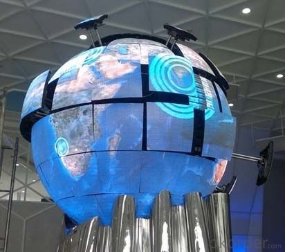 Wodaodporny ekran IP43 Sphere LED z funkcją wyświetlania wideo/tekstu/obrazu i certyfikatem CE