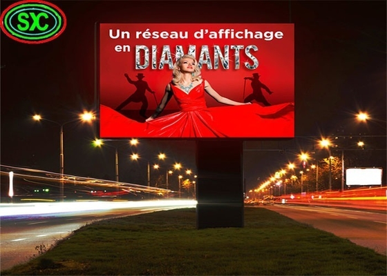 Wynajem wysokiej jasności ekranu aluminiowego do odlewu drukowanego/ekranu stałego P10 Ekran LED reklamowy zewnętrzny 960*960mm