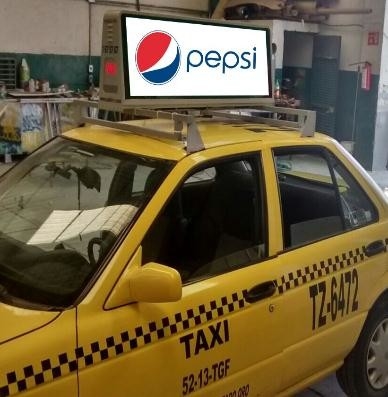P3 Ekran górny LED na zewnątrz taksówki Ekran LED na dachu samochodu Ekran LED do reklamy