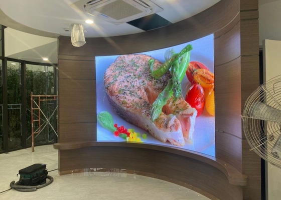 Soft Module Curved Screen Waterproof HD Customizable Rental Screen P4 Indoor Full Color LED Display Billboard