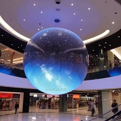 P3.91 360° Zewnętrzne kolumny pełnobarwne Sfera Ekran LED