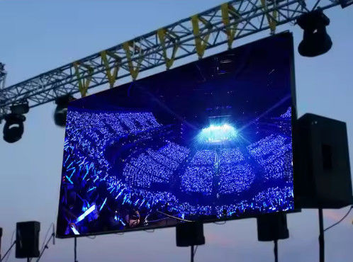 Pełnokolorowy ekran ścienny P8 Event Rental LED z wysoką jasnością i wielkością szafy 640*640mm/960*960mm chip Epistar LED
