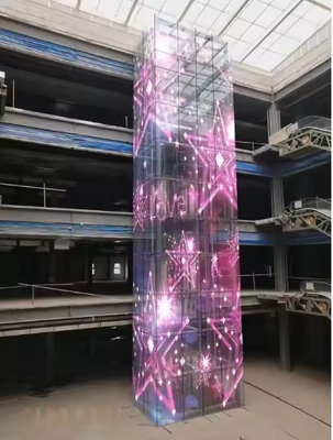 2025 Gorący Przejrzysty Led Window Display Mini Przejrzysty Led Display Szklane Okno Przejrzysty Led Display
