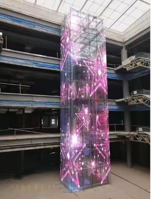 Full Color P3.91-7.82mm Transparent LED Screen 500x1000mm 6000cd/M2