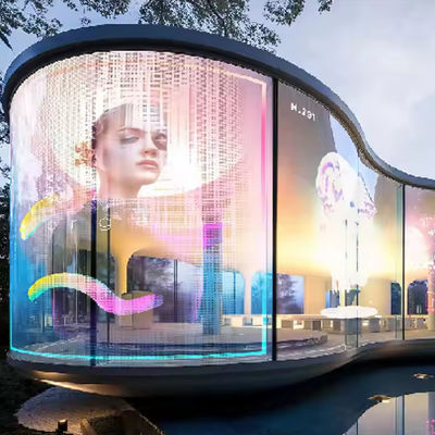 Lekki ekran LED przezroczysty o masie 0,2 kg/PC z typem LED SMD2121 i wydajnością G7.82-7.82