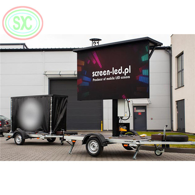 Texts Display Mobile Truck LED Display IP65 Iron Or Aluminum Cabinet for On-The-Go Advertising