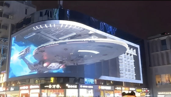 Zewnętrzny pełnokolorowy wyświetlacz LED P8 Wysokiej jasności ściana wideo do reklamy zewnętrznej z 50000 godzin żywotności