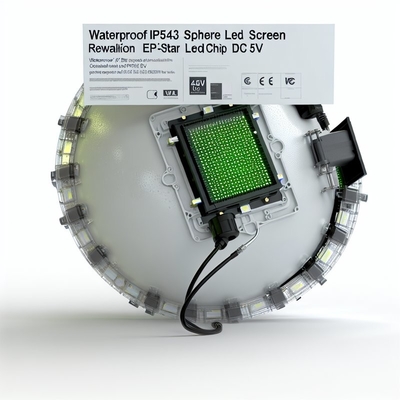 Wodoszczelny ekran IP43 Sphere LED z rozdzielczością Epistar Led Chip DC5V