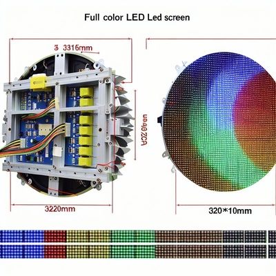 Ekran LED o napięciu DC5V z rozmiarem modułu 320*160mm i chipem Epistar Led