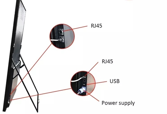 Aluminiowa szafa LED do wyświetlania plakatów z rastrem P2.5mm i rozmiarem modułu 320x160mm