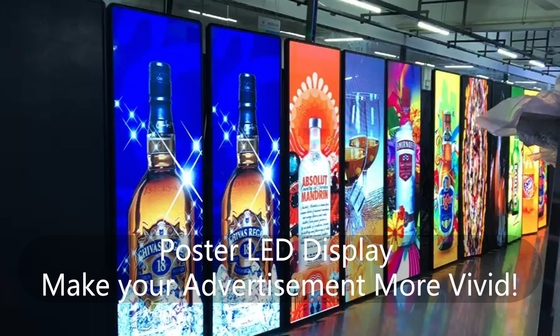 Reklama z panelami aluminiowymi LED z konfiguracją kolorów 1R1G1B