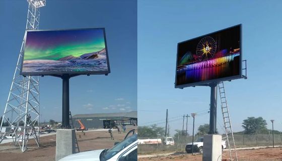 Wodoodporny zewnętrzny billboard LED IP65 w konfiguracji pikseli RGB 3 w 1 do reklamy zewnętrznej