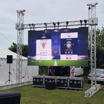 Dobra cena Wynajem ekranu LED do wynajmu z rozmiarem panelu 500*500mm i 14-16 bitami skali szarości w Internecie