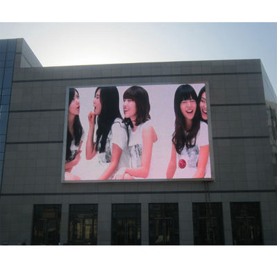 Kolorowa, wodoodporna, stała, zewnętrzna tablica reklamowa LED P10 960x960mm