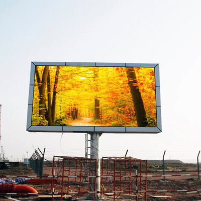 P6 Outdoor Wodoodporny IP65 Stała instalacja Wyświetlacz LED Billboard / Zewnętrzny cyfrowy wyświetlacz reklamowy LED