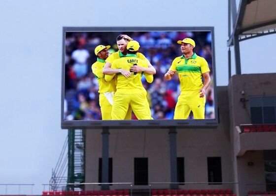 Wodoodporny Duży billboard LED P6 z ramą stałą, ekran reklamowy naścienny uliczny