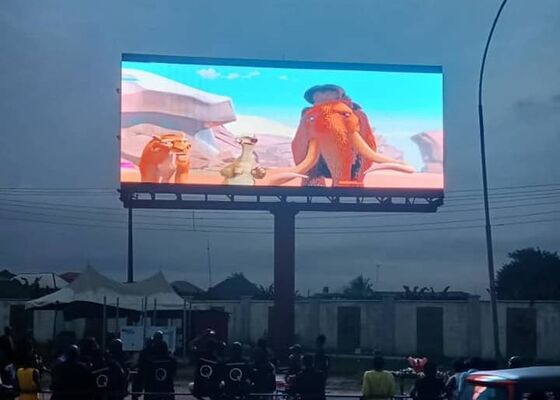 wodoodporny z tyłu z otwartym szafą p10 zewnętrzny pełnokolorowy ekran LED