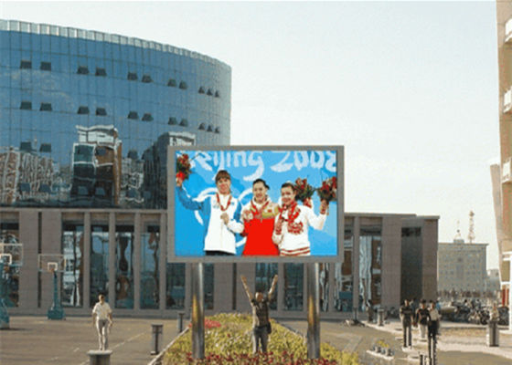 P10 Zewnętrzny wodoodporny pełnokolorowy wyświetlacz LED 10 mm Pixel 10000 pikselów/m2