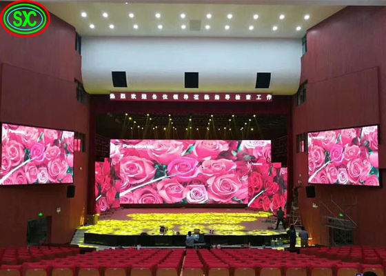 Dobra cena Wnętrze LED Scene Backdrop P4.81 500*500mm Kościół Hotel Konferencja LED ekran sceny backdrop w Internecie