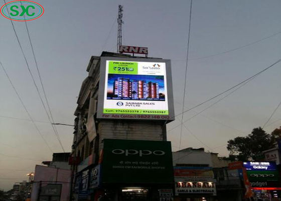 Dobra cena Kolorowy wyświetlacz LED SMD3535, zewnętrzny billboard P8 P10 Jasność 5500 cd / m2 w Internecie