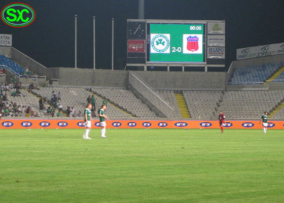 P10 reklamy zewnętrznej czasowej i punktacji stadionów ledowych wyświetlaczy piłkarskich