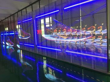 1R1G1B Przejrzysty wyświetlacz LED IP43 62500 kropek/m2 3 lata gwarancji